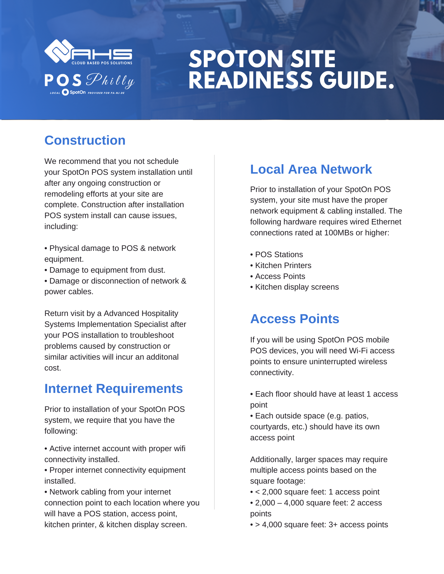 spoton pos site readiness guide page 2